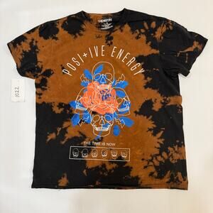 Chemistry "Positive Energy" Bleach Wash Skull T-Shirt